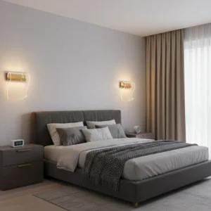 Contemporary Curved Perforated Metal Wall Light - Dual Color LED