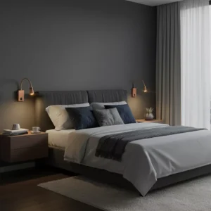 Flexible Gooseneck LED Reading Light - Copper/Rose Gold Finish with On/Off Switch