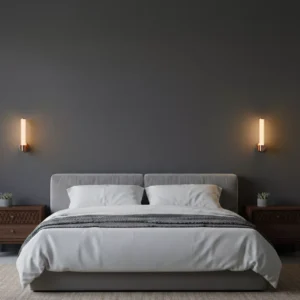 Mesh Cylinder Indoor Wall Light - Copper Finish LED Sconce with Adjustable Color Temperature