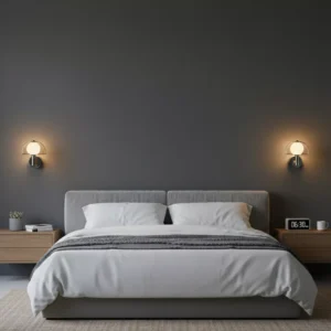 Industrial Mesh Dome Wall Light - Black Wire Cage Sconce with Adjustable Color Temperature