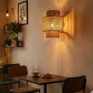 Rustic Natural Rope Wall Sconce - Bohemian Tiered Design